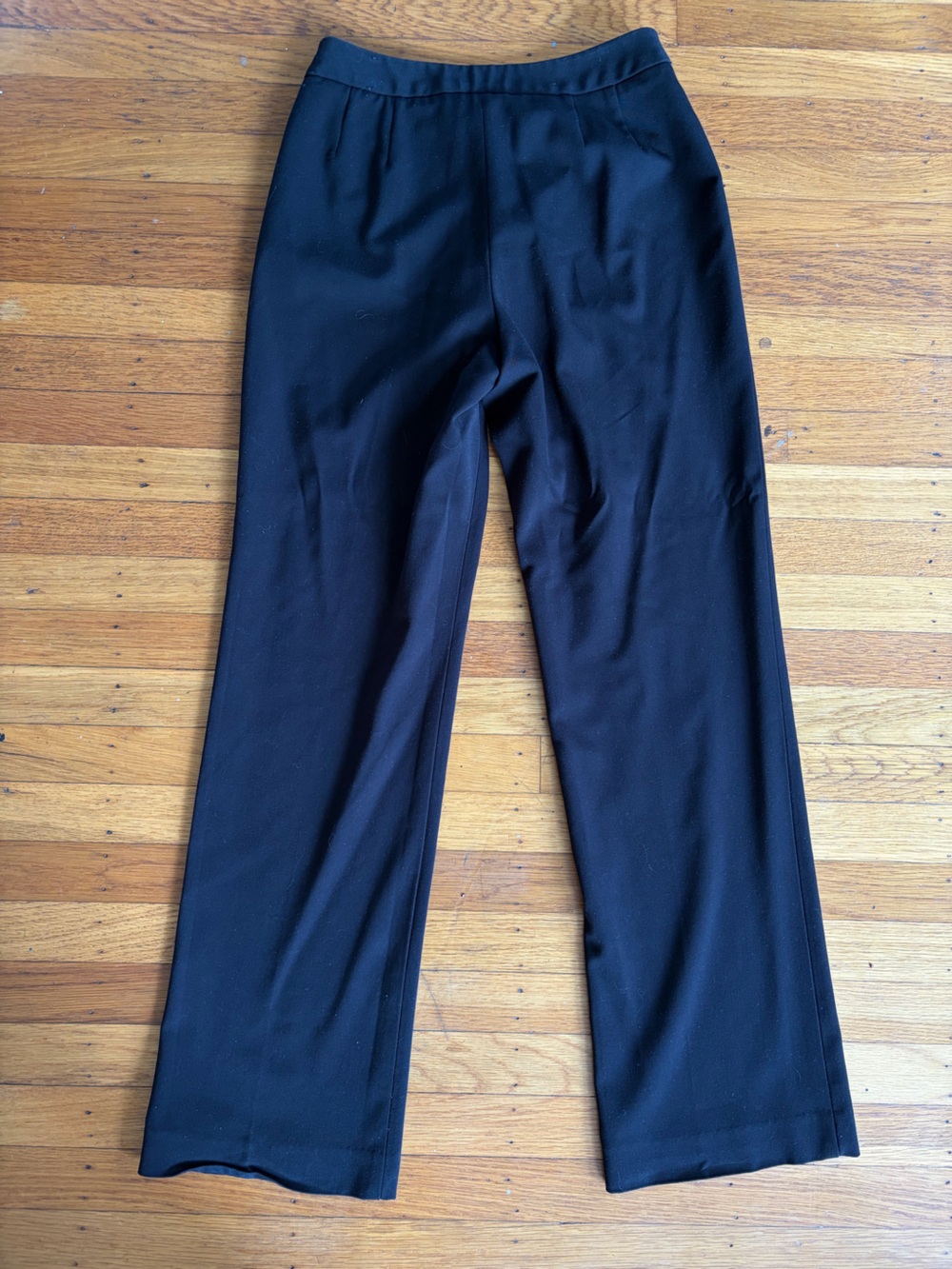 Mac and Jac Women's Black Classic Tailored Straight-Leg Career Trousers Size 8